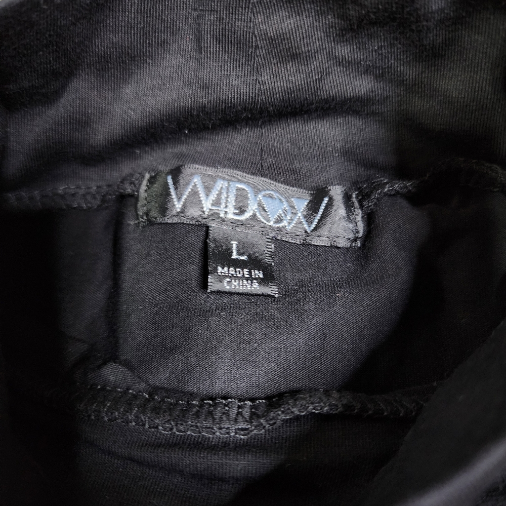 Widow Lord Have Mercy Black Mock Neck Top - Picture 5 of 7